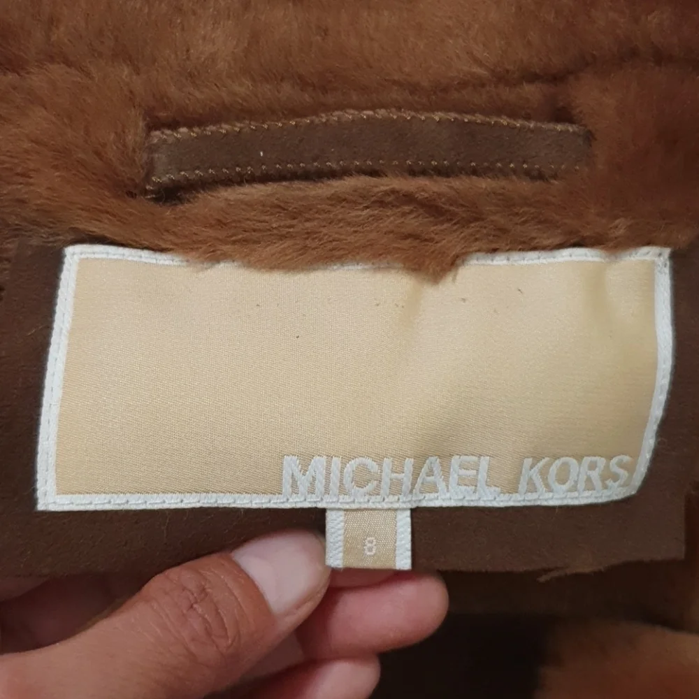 Michael Kors 100% Merino Shearling Trench Coat